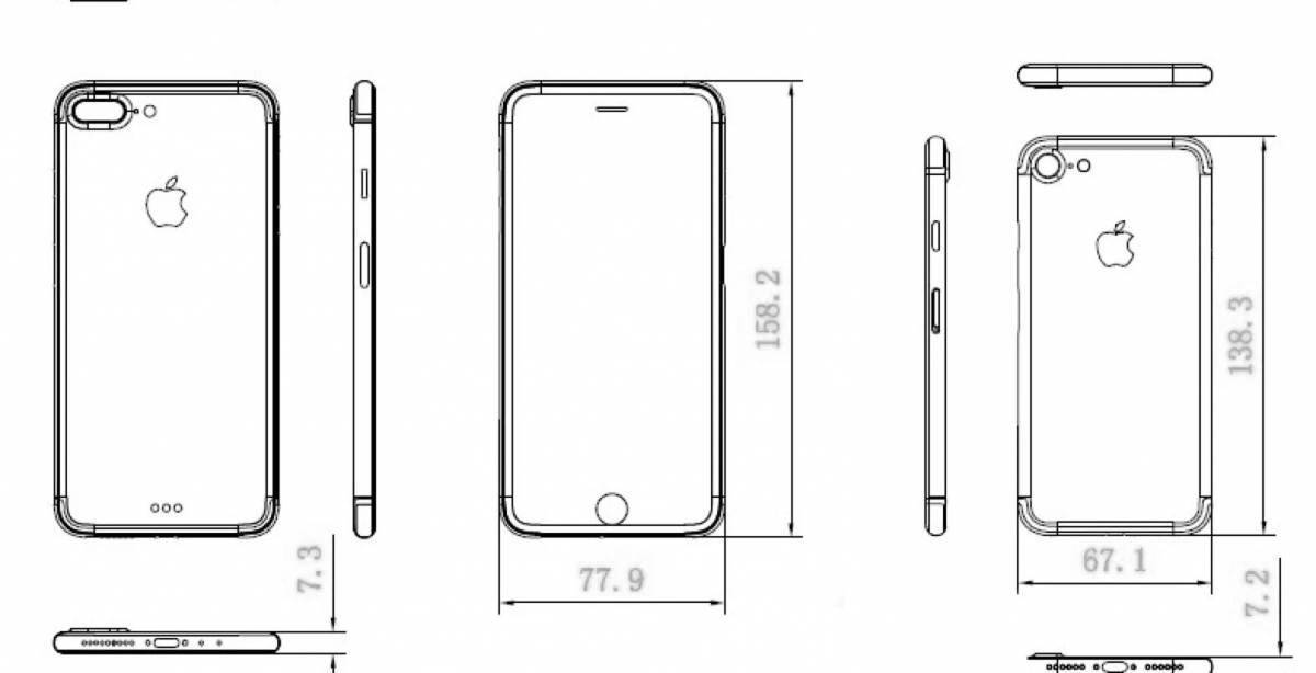 Чудесная раскраска iphone 7