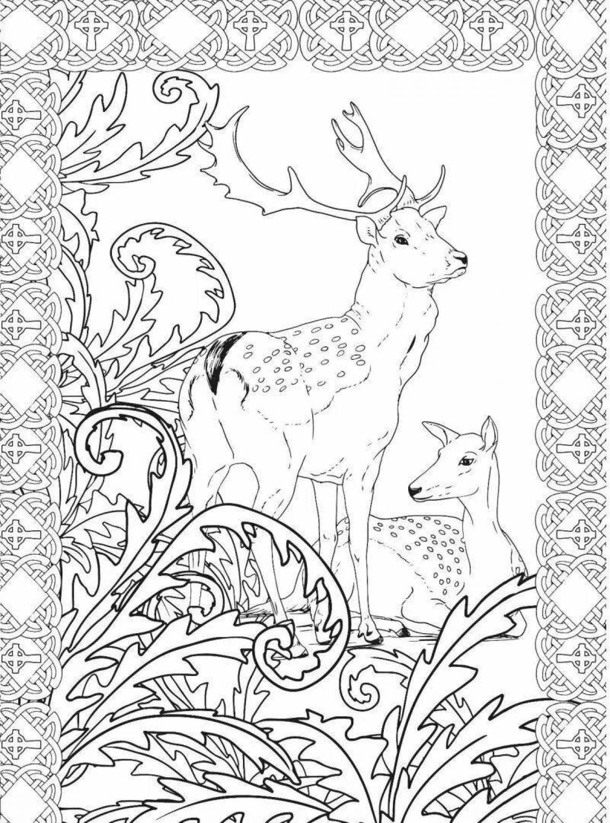 Glitter forest coloring book