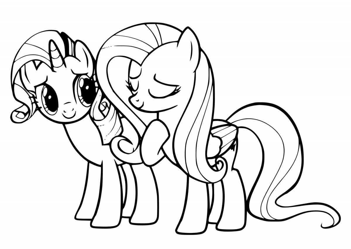 Colouring fairy pony cuties