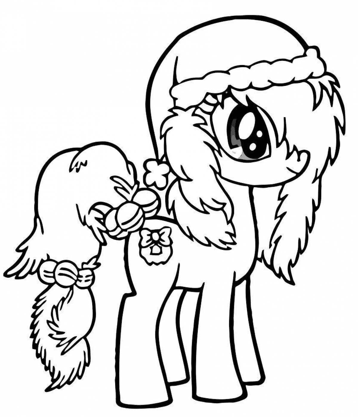Playtime pony cuties coloring page