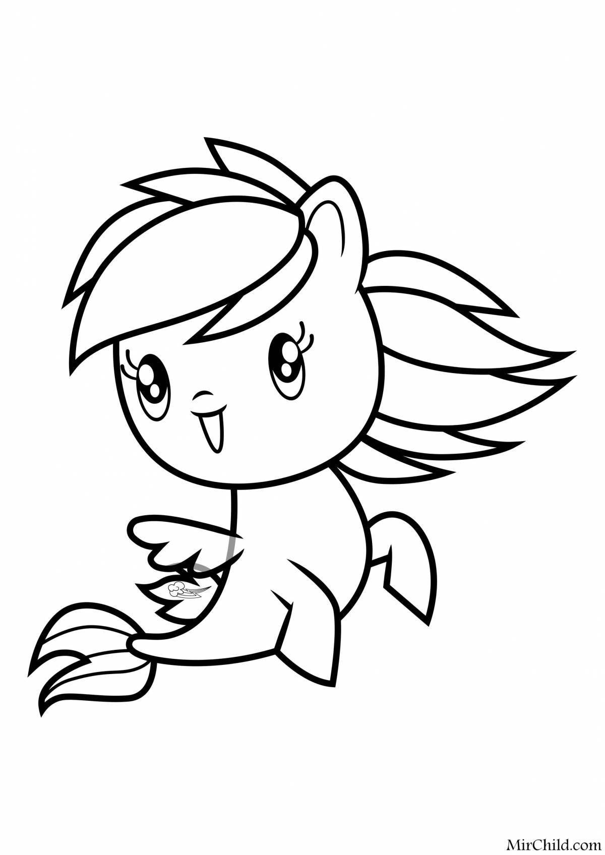 Cute pony coloring pages