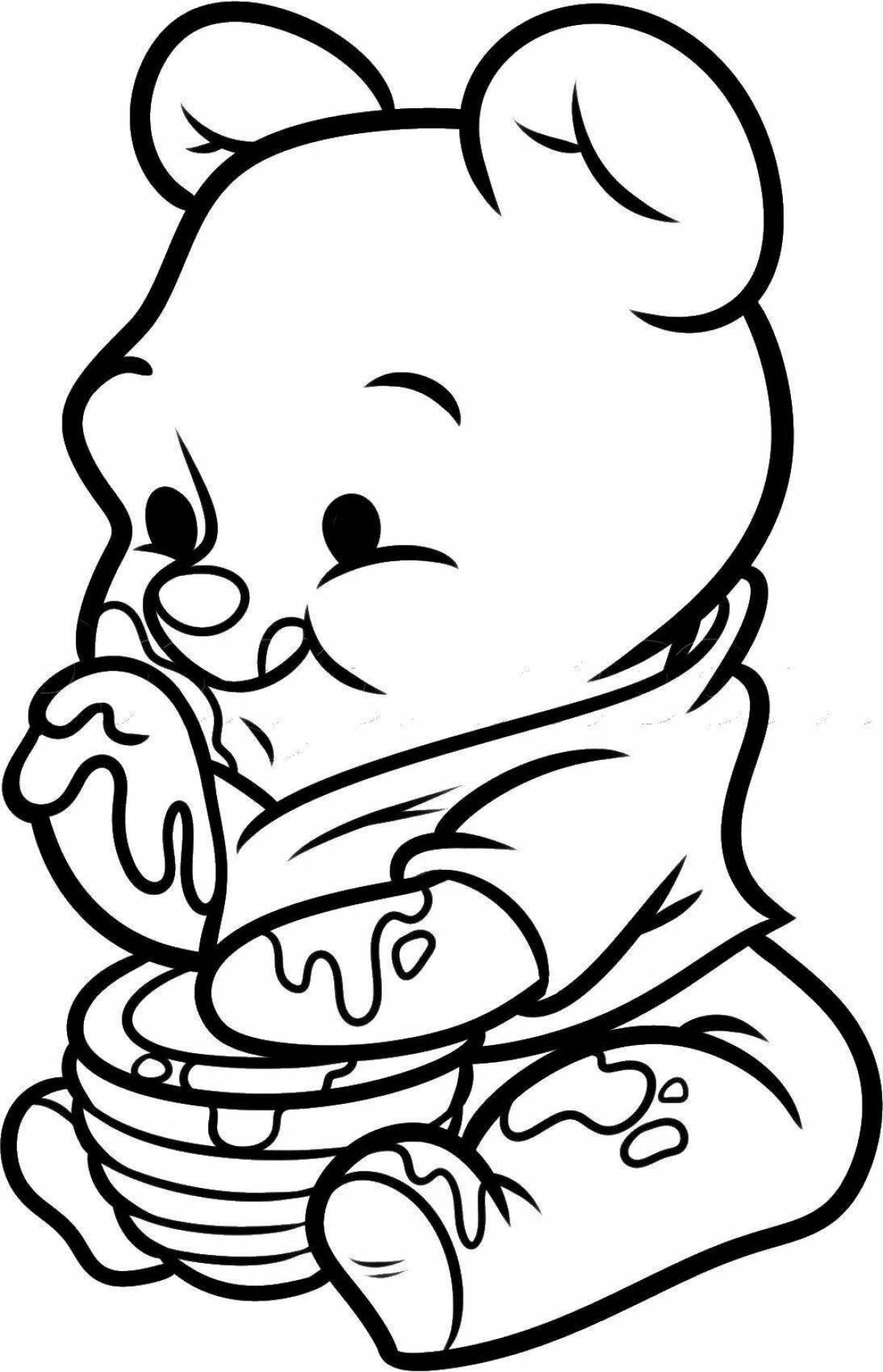 Cute and cozy teddy bear coloring book