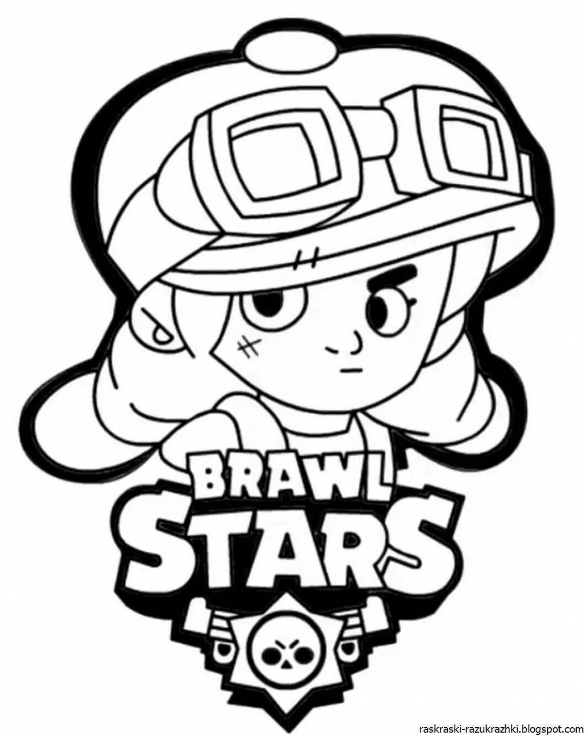 Coloring page brawler icons