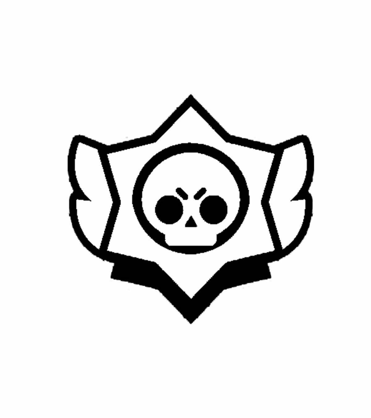 Coloring page bold brawler icons
