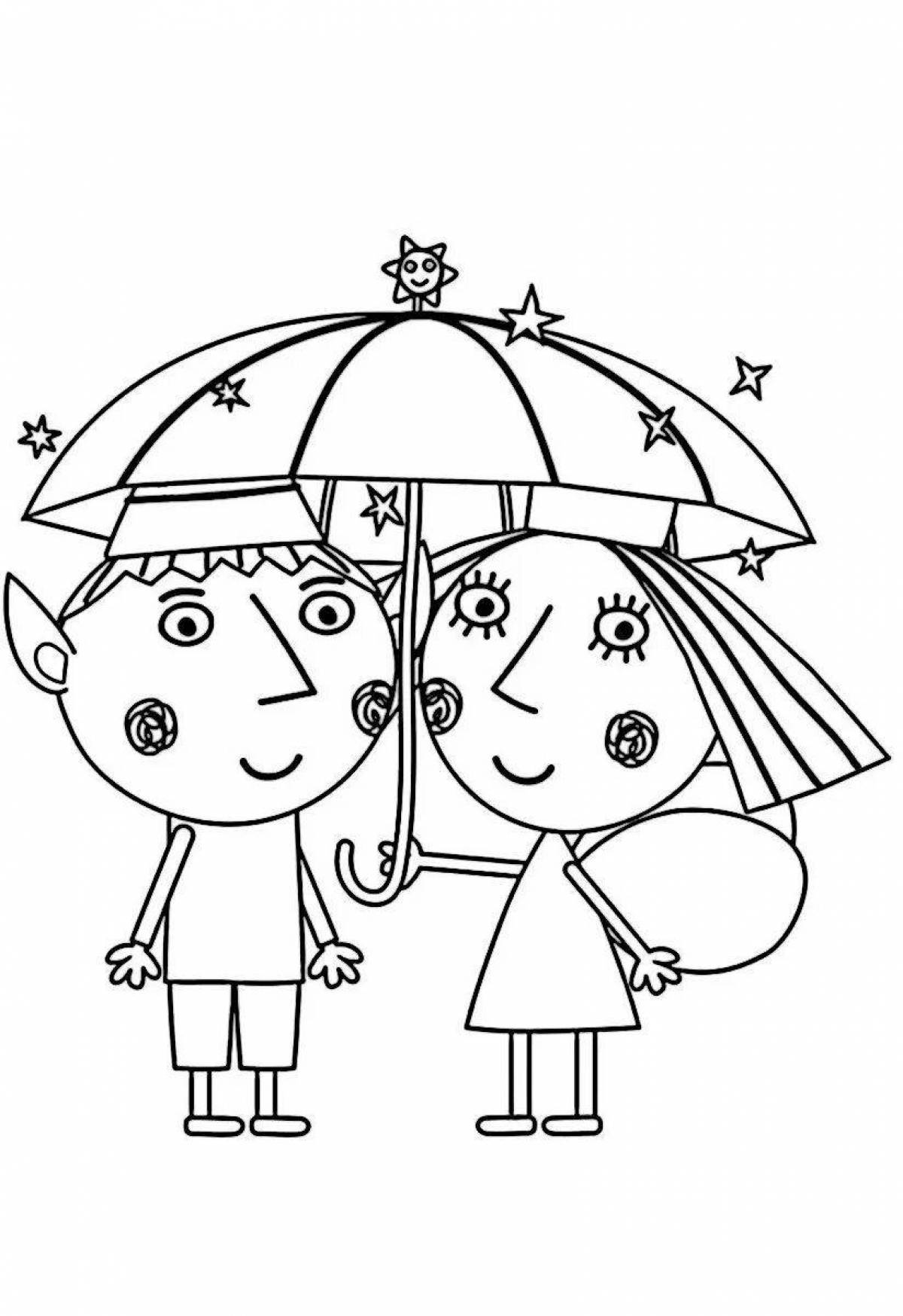 Exquisite princess holly coloring book