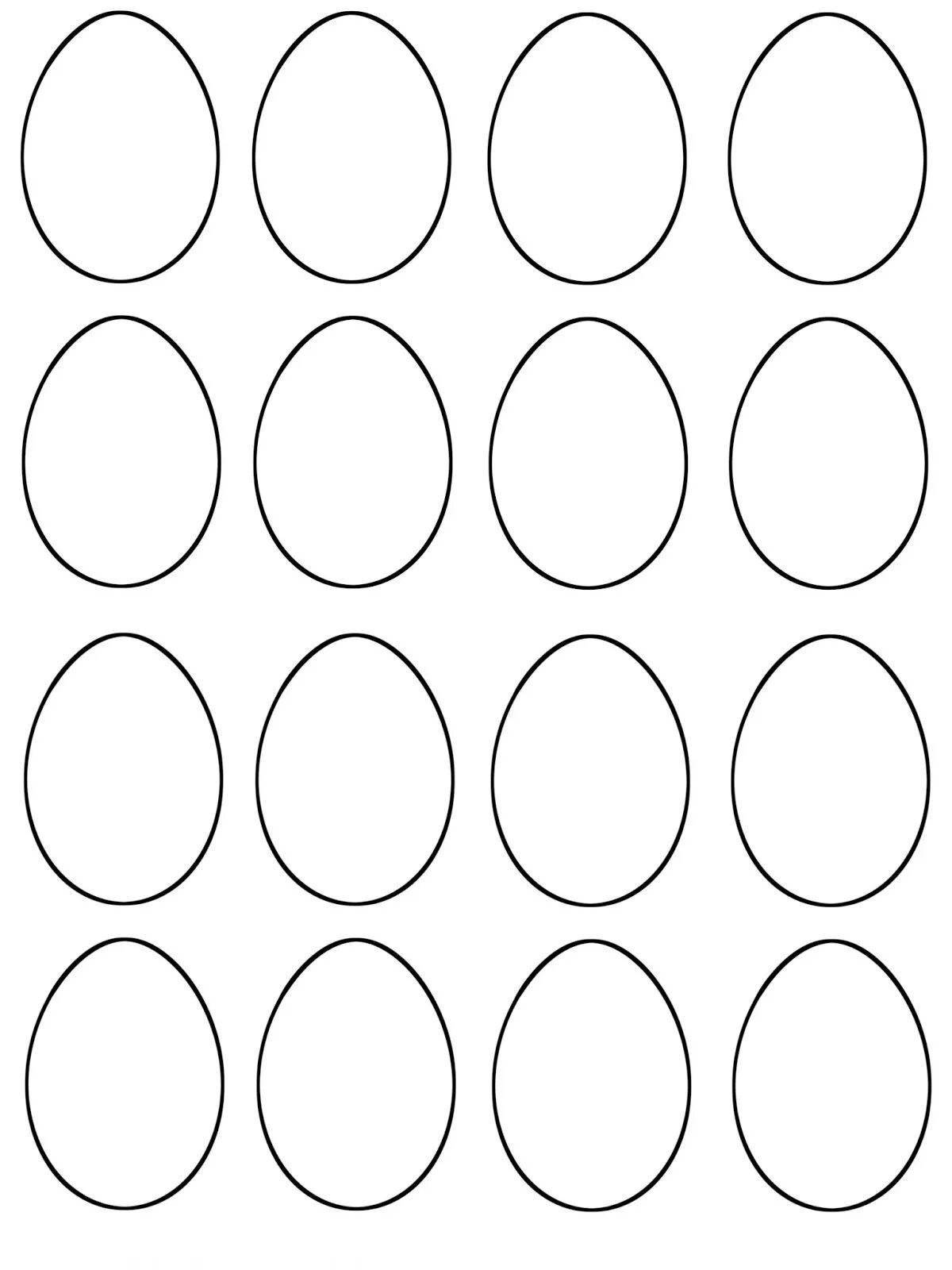 Раскраска пушистых куриных яиц