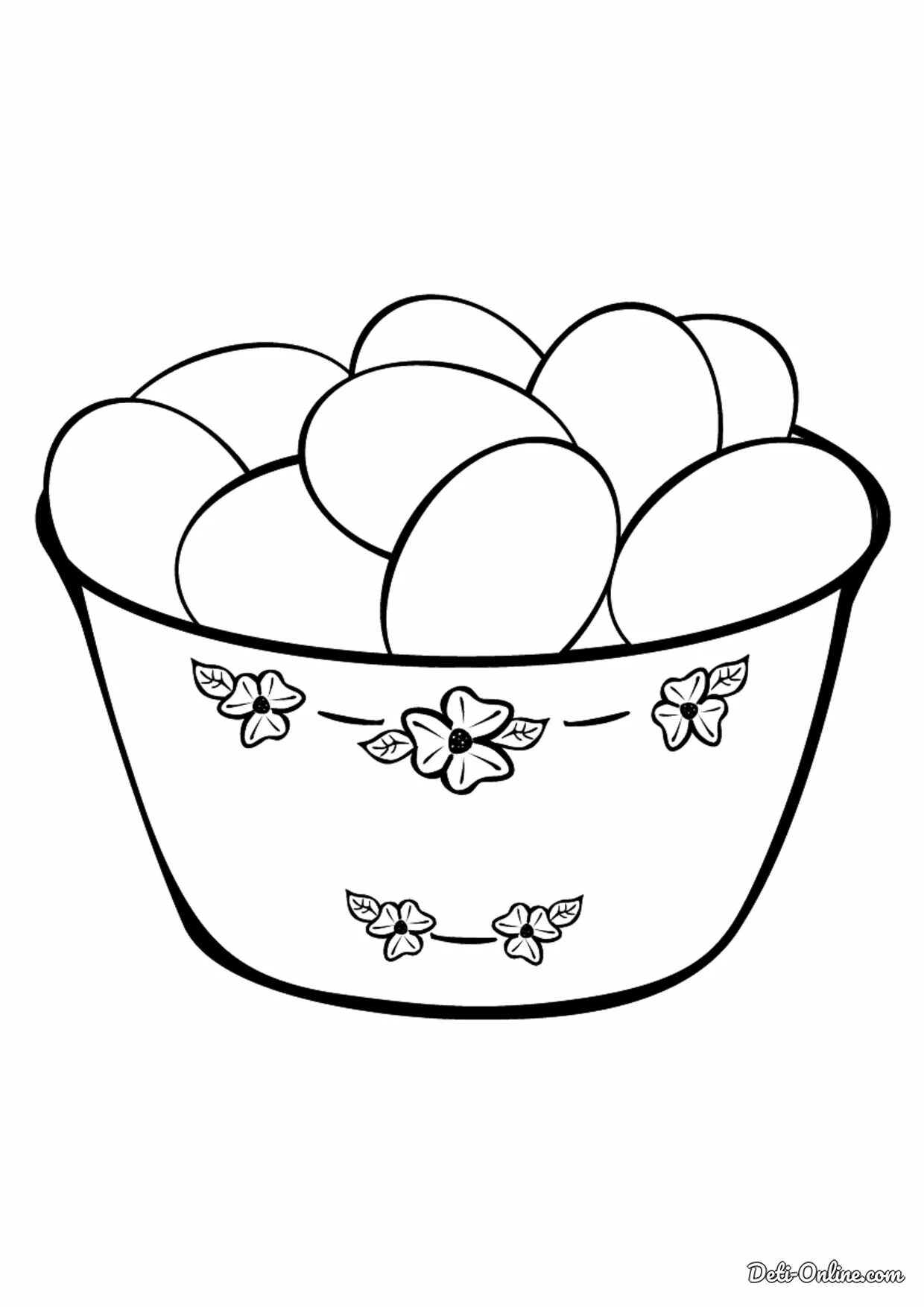 Awesome chicken egg coloring page