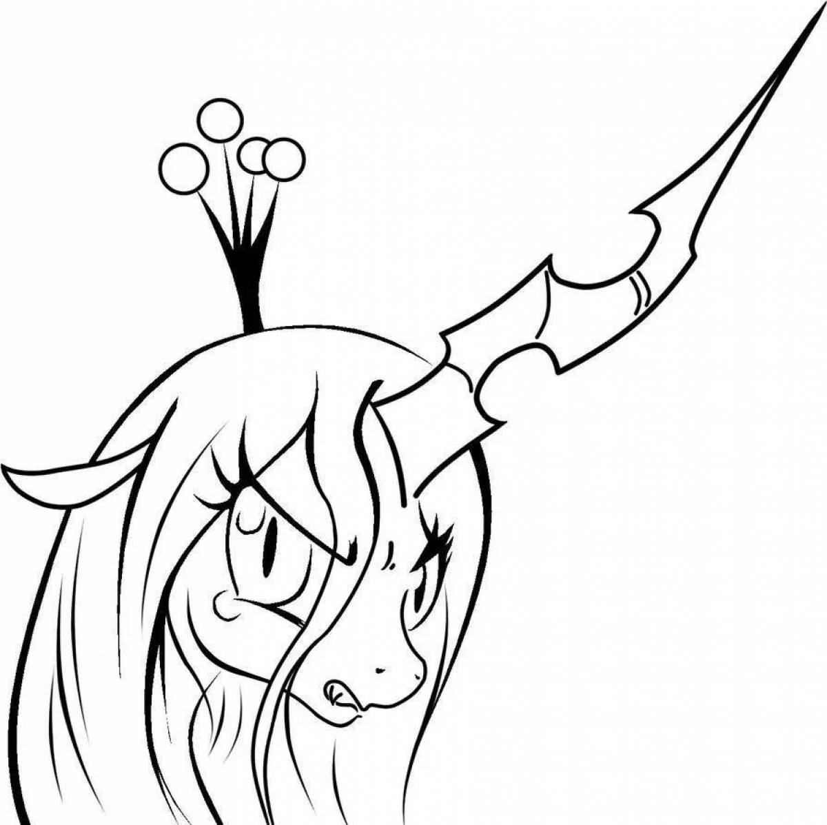 Great pony chrysalis coloring page