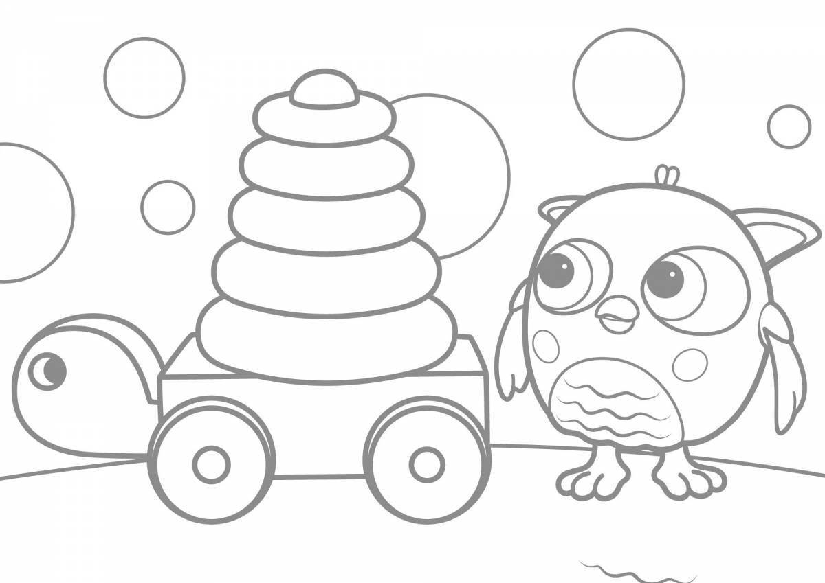 Adorable kapuki kanuki coloring page