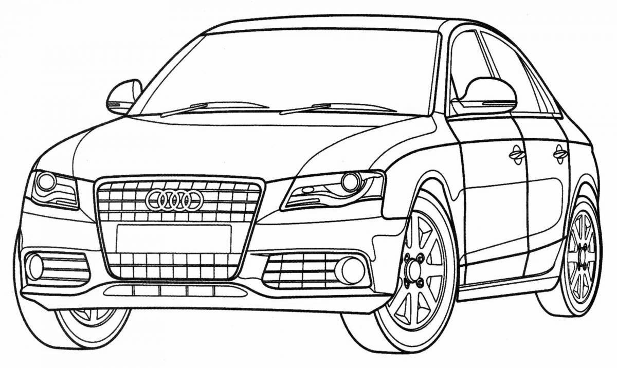 Joyful ford mondeo coloring page