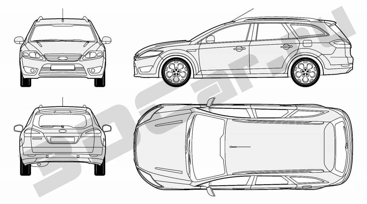 Colouring charming Ford Mondeo