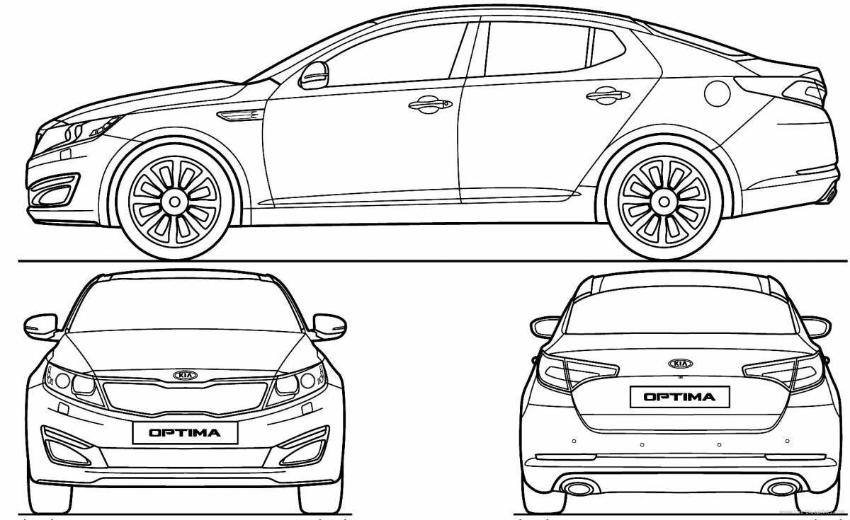 Wonderful ford mondeo coloring book