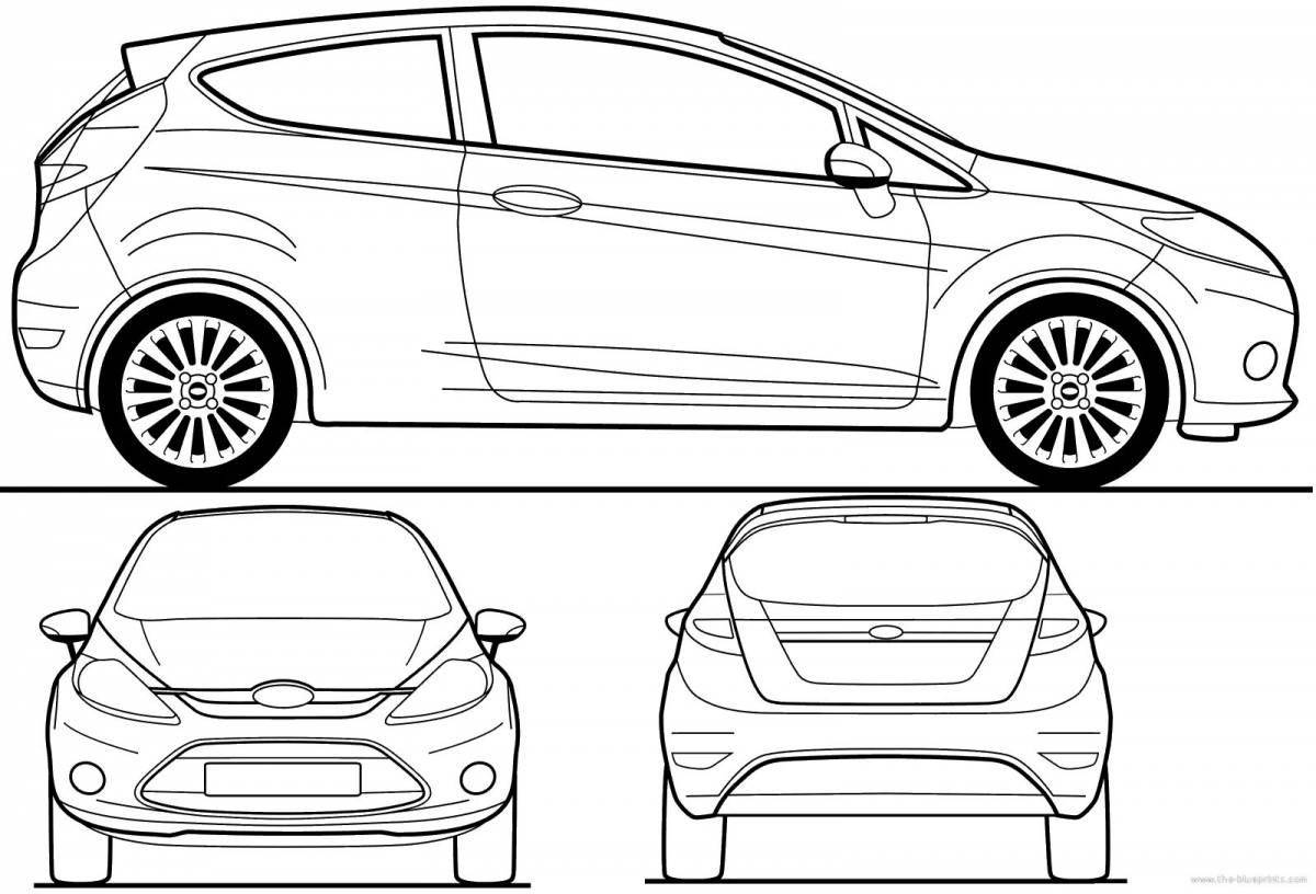 Unique coloring ford mondeo