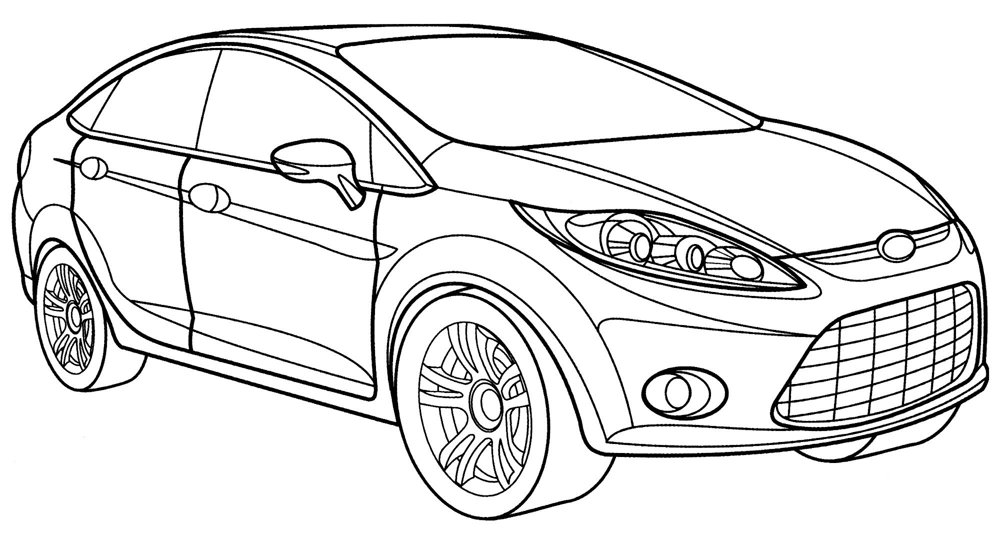 Exciting coloring ford mondeo