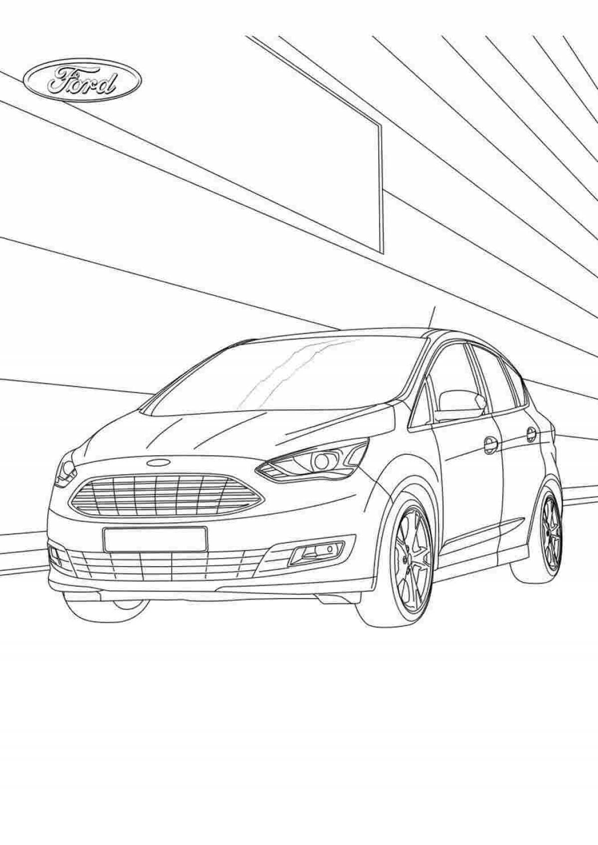 Exquisite ford mondeo coloring book