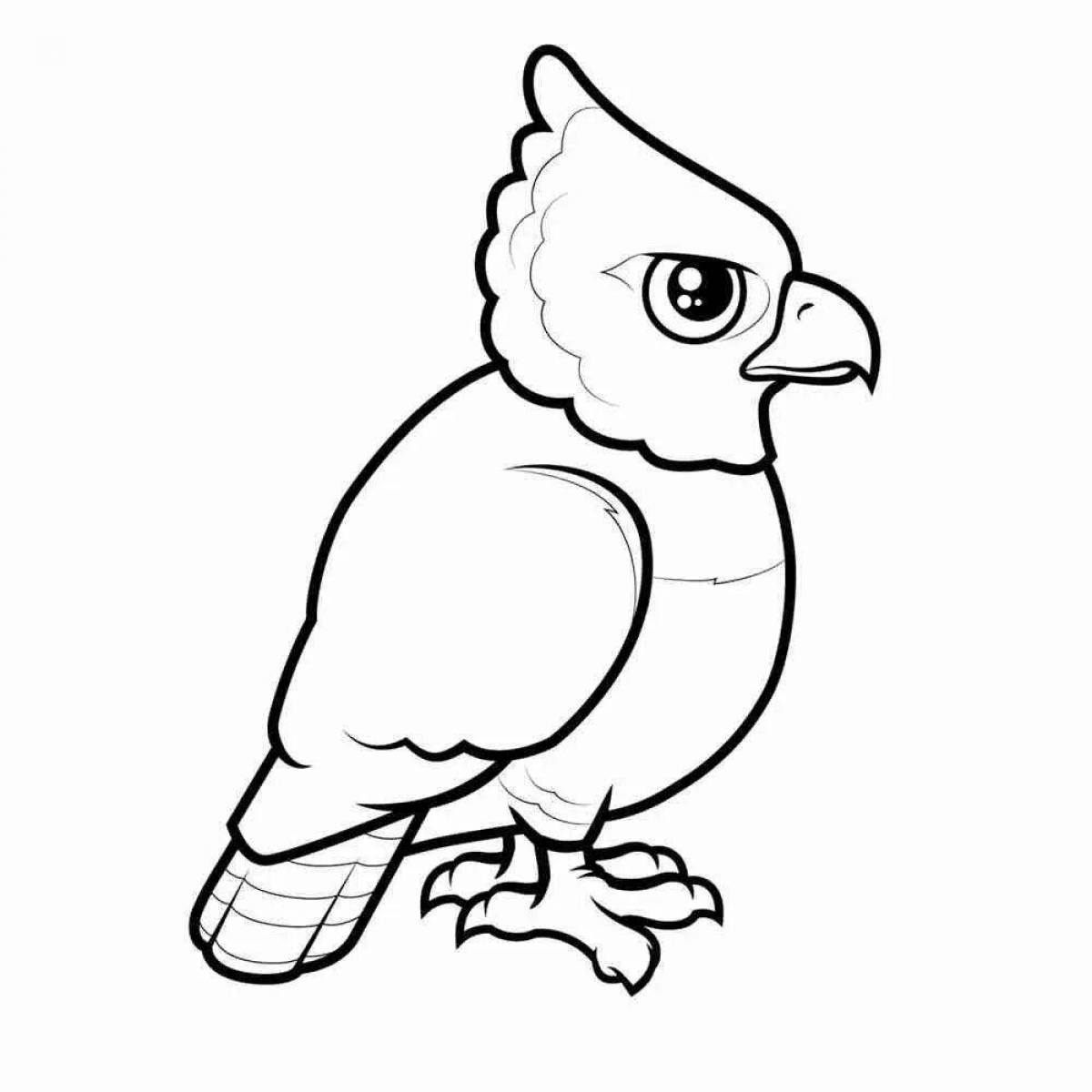 Great eagle coloring page
