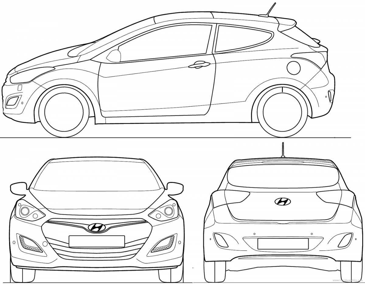 Hyundai elantra dynamic coloring