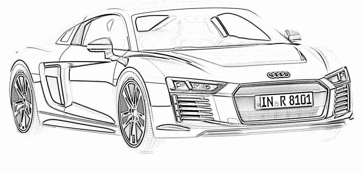 Beautiful audi a8 coloring page