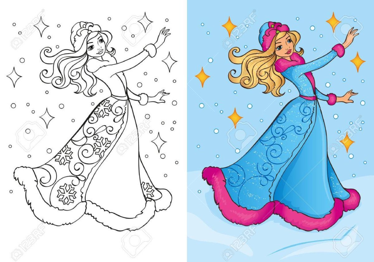 Colored snow maiden #2
