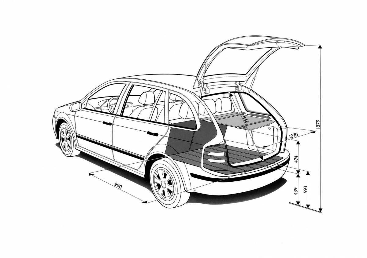 Intricate coloring skoda kodiak