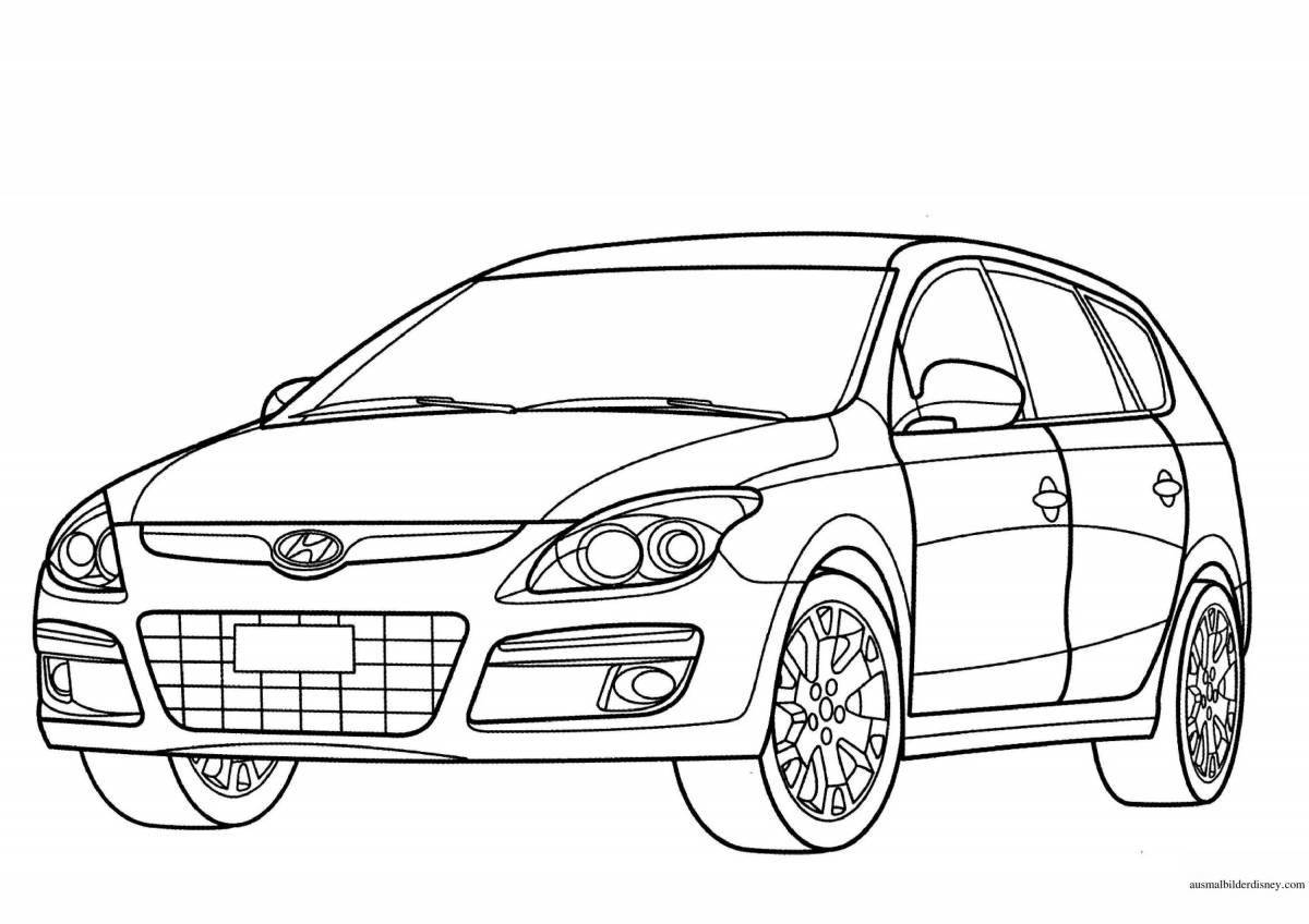 Hyundai sonata coloring book