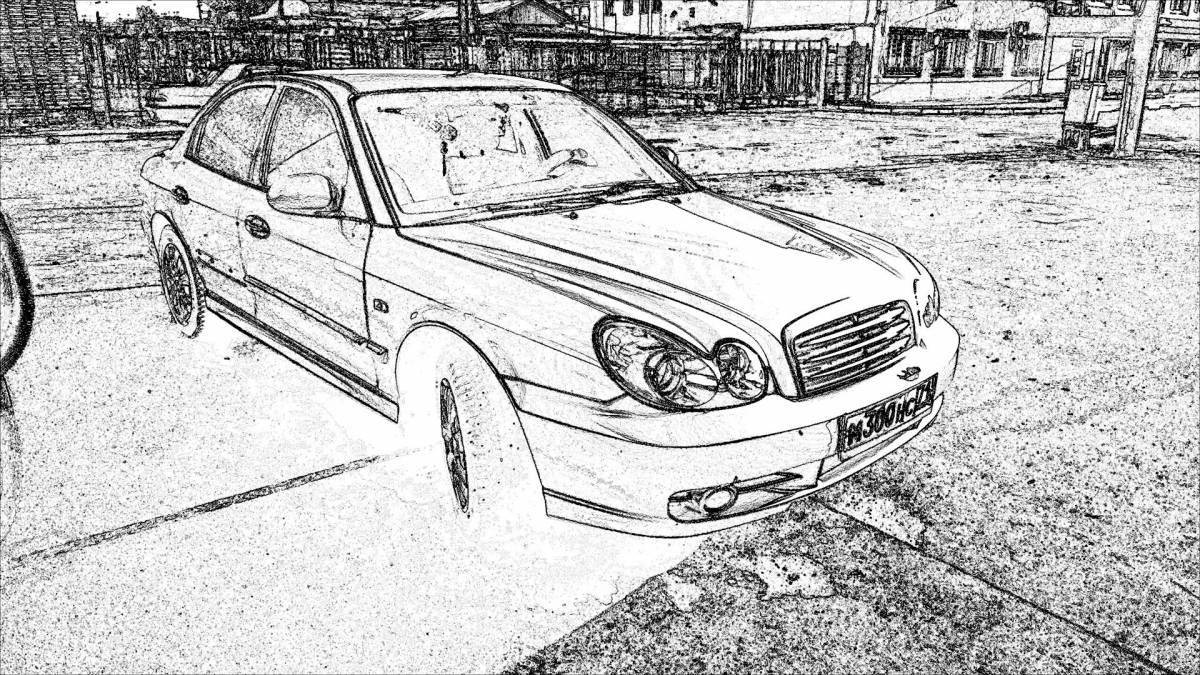 Hyundai sonata awesome coloring book