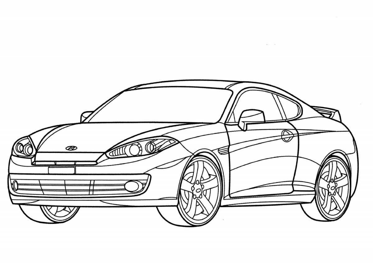 Amazing hyundai sonata coloring