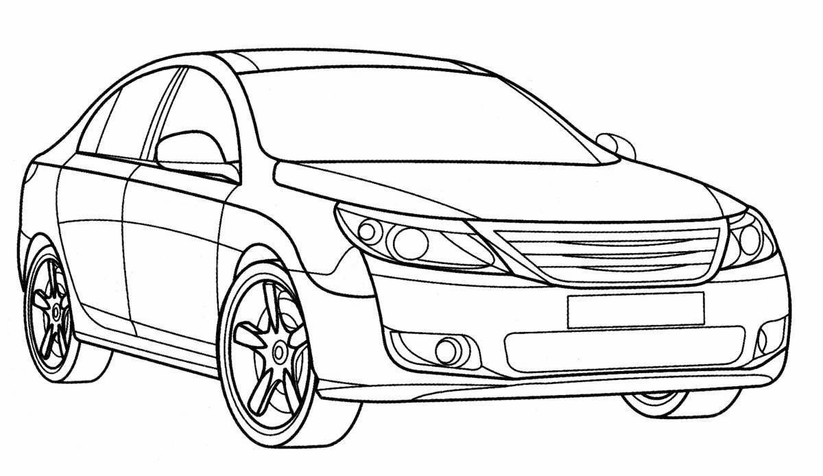 Cute coloring hyundai sonata