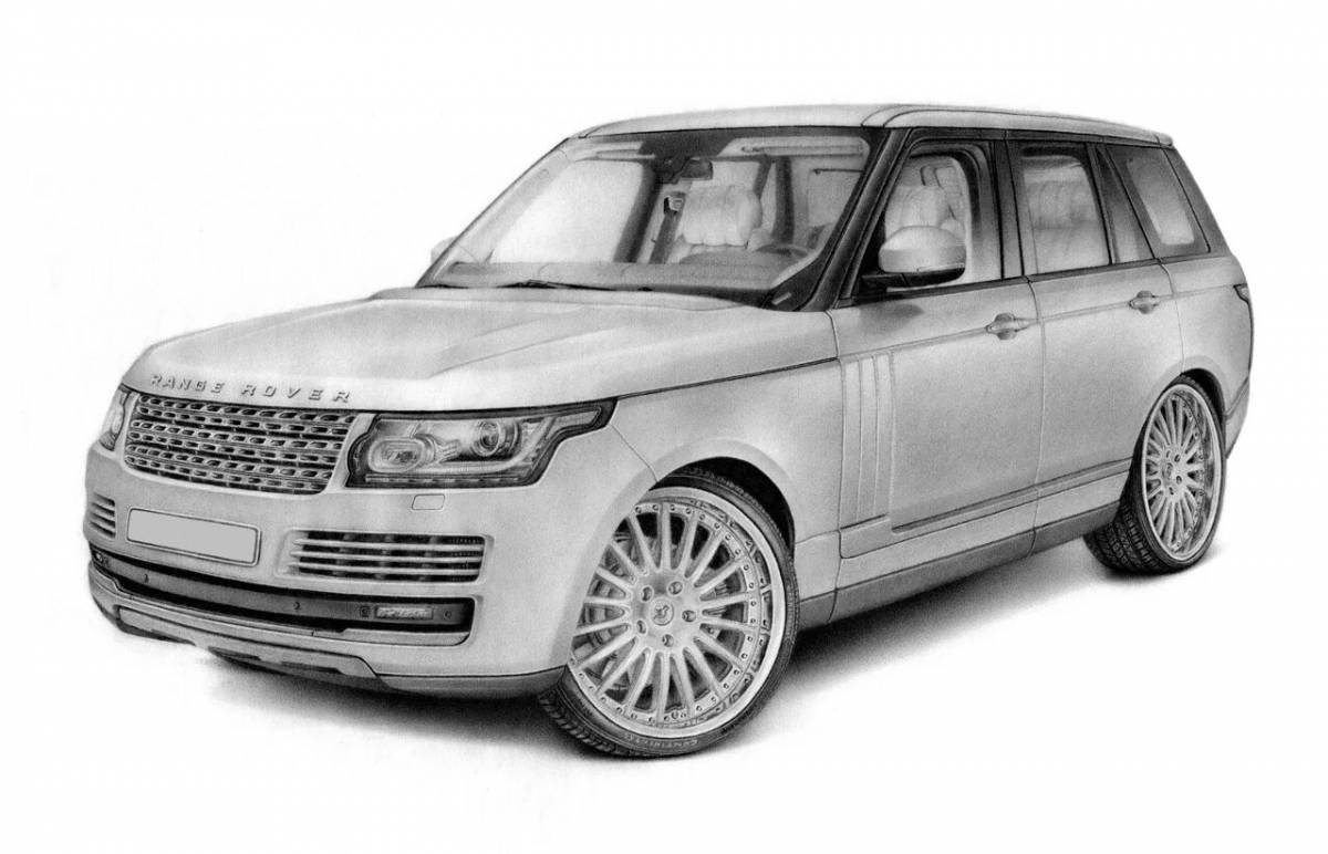 Awesome range rover coloring book