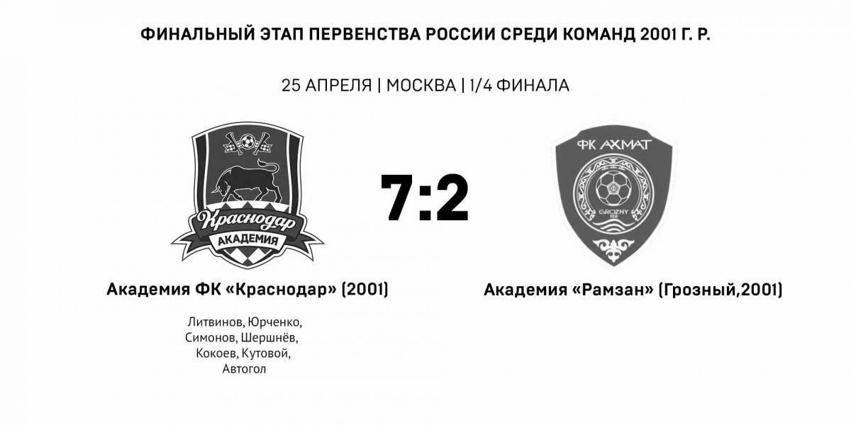 Раскраска lovely fc krasnodar