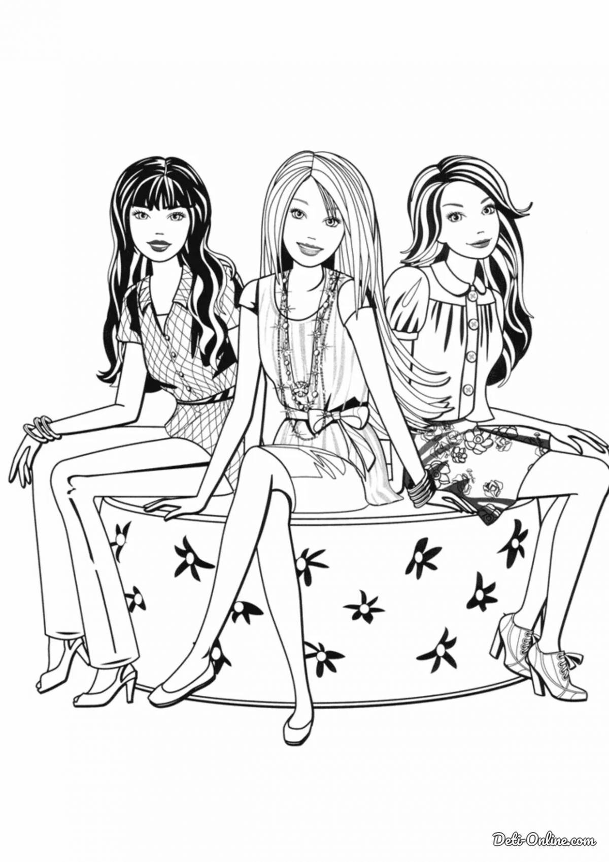 Полли покет раскраска. Разукрашка 3 девочки. Раскраска девочкам. Раскраски для девочек лучшие подружки. Аниме раскраска три девушки.