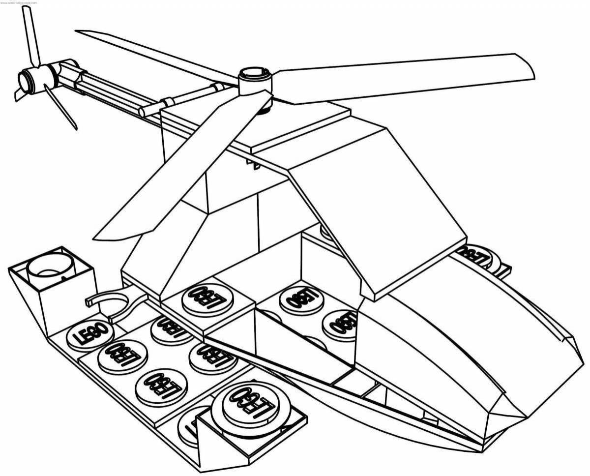 Как нарисовать самолет лего