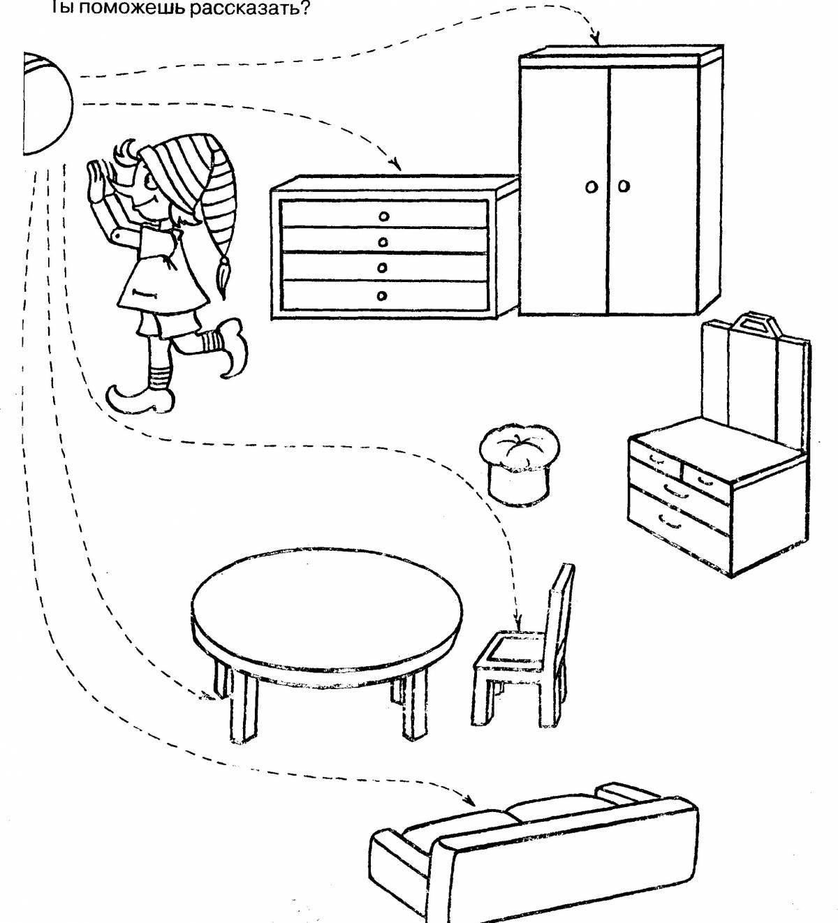 Fun furniture coloring