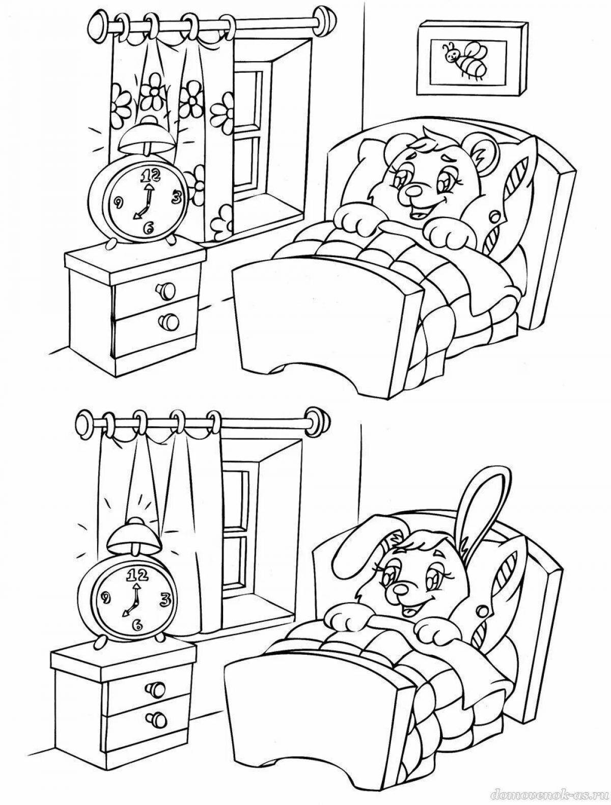 Royal furniture coloring page