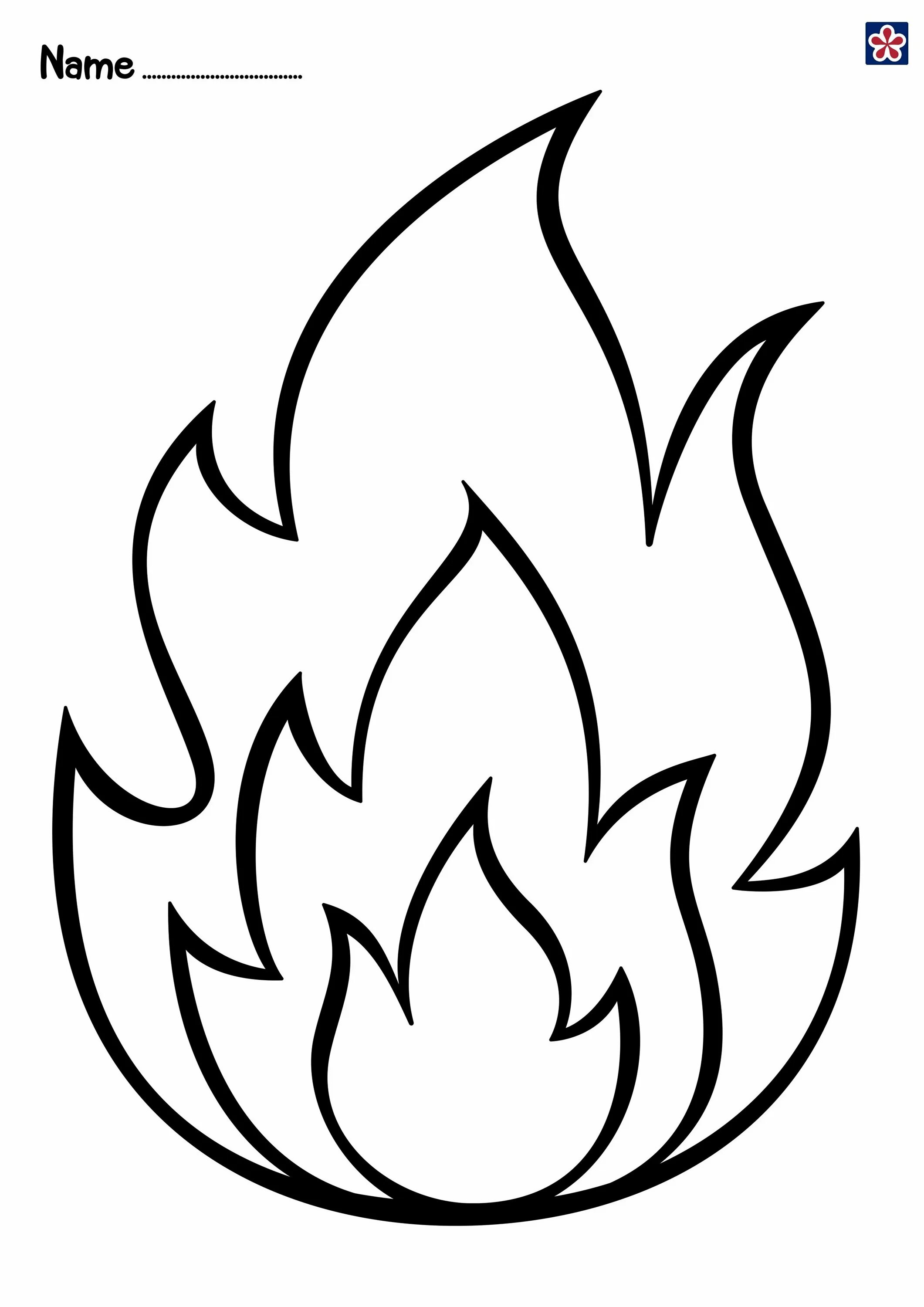 Раскраски Языки пламени (38 шт.) - скачать или распечатать бесплатно #23599
