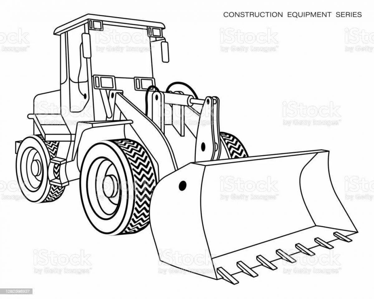 Раскраски Фронтальный погрузчик (36 шт.) - скачать или распечатать бесплатно #