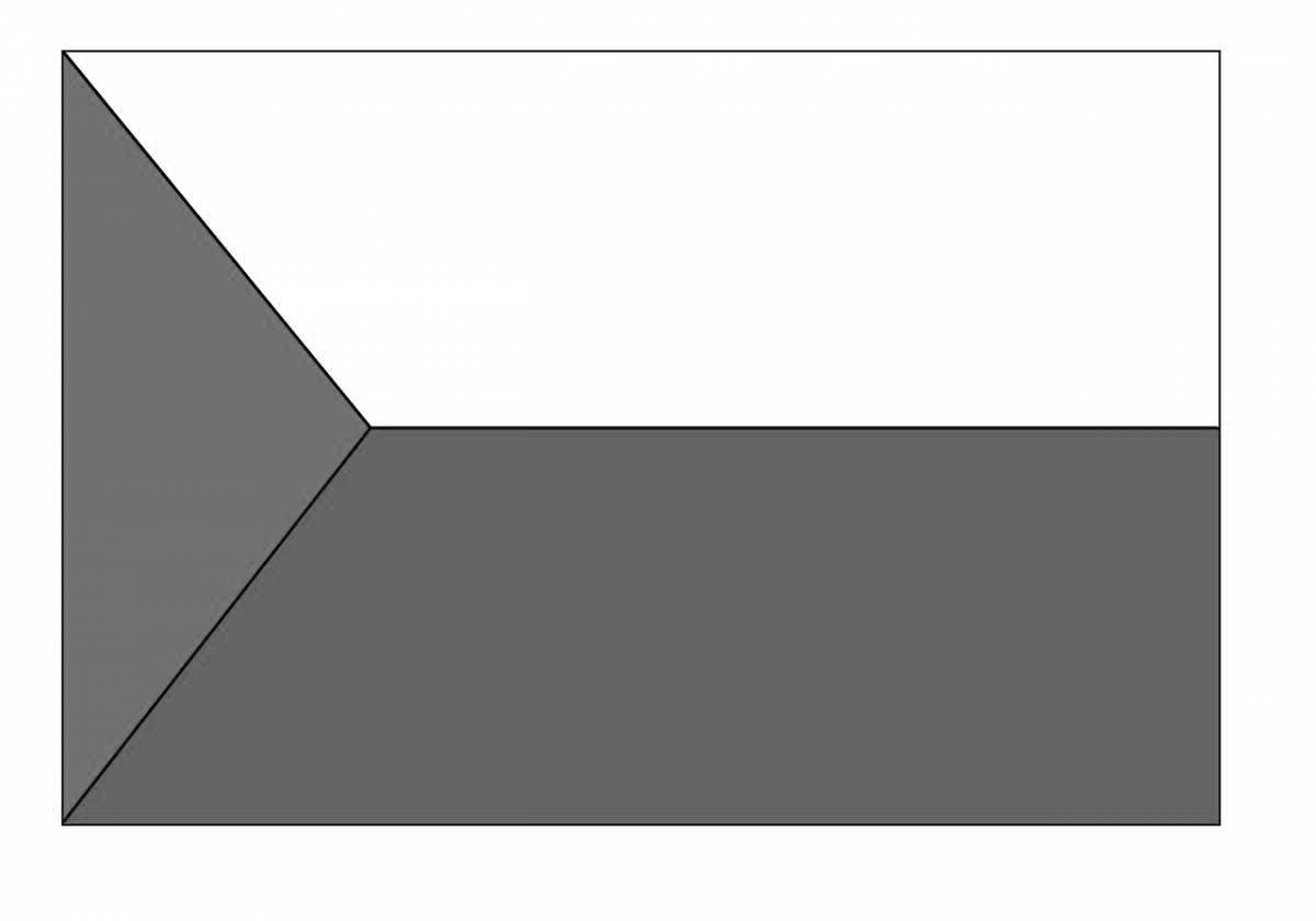 Photo Czech republic shining flag coloring page