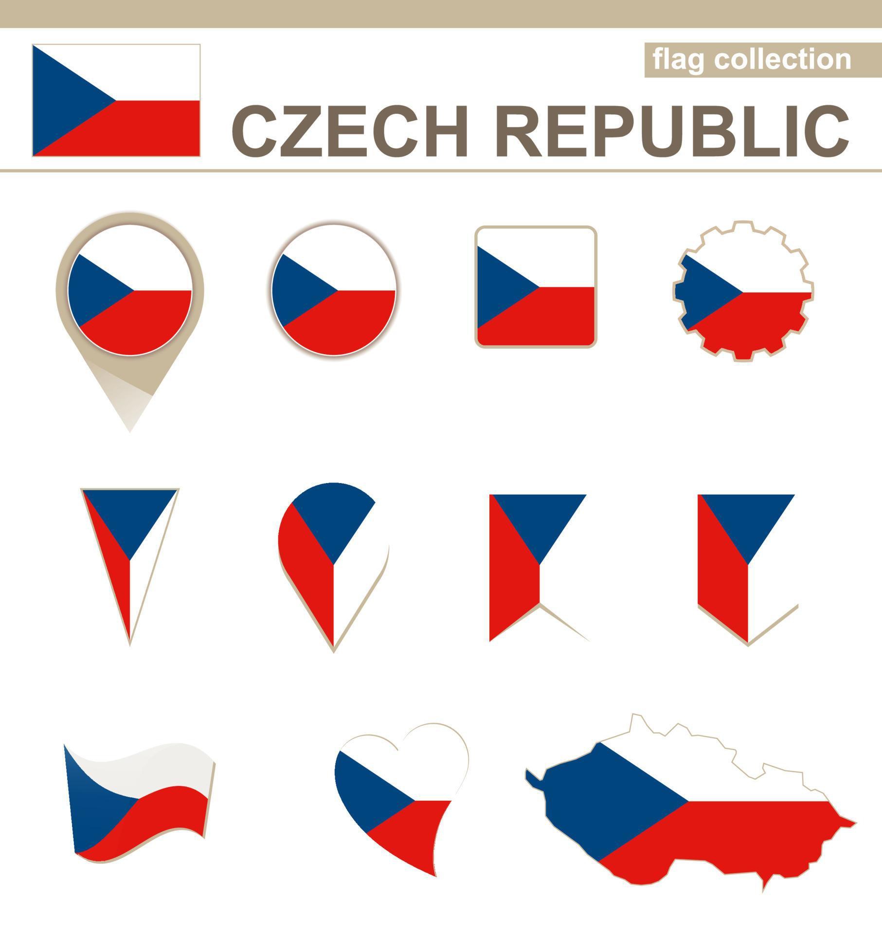 Раскраска ослепительный флаг чехии