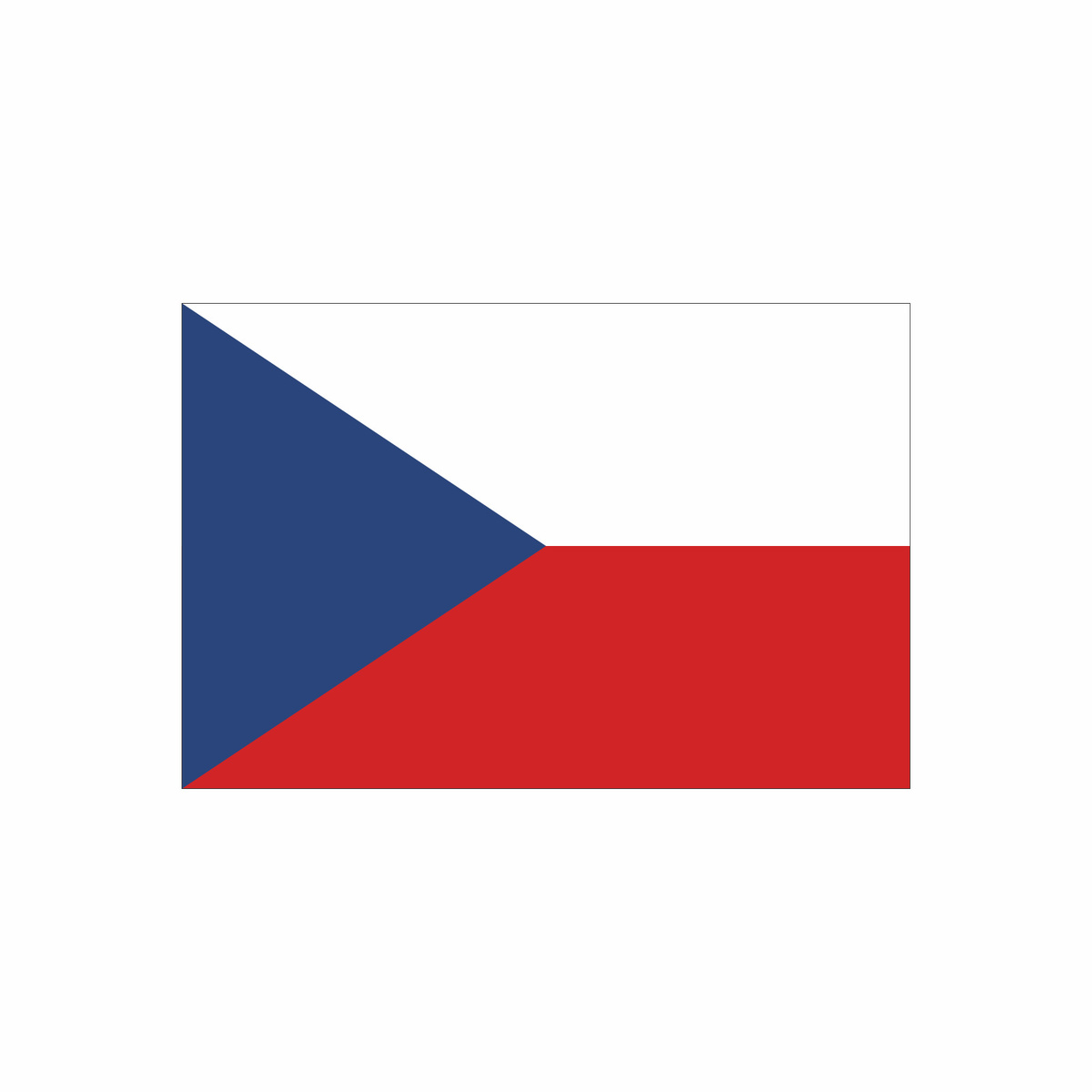 Coloring page fascinating flag of the czech republic