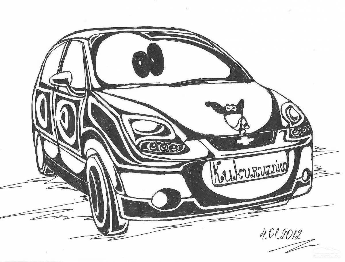 Glowing coloring spark