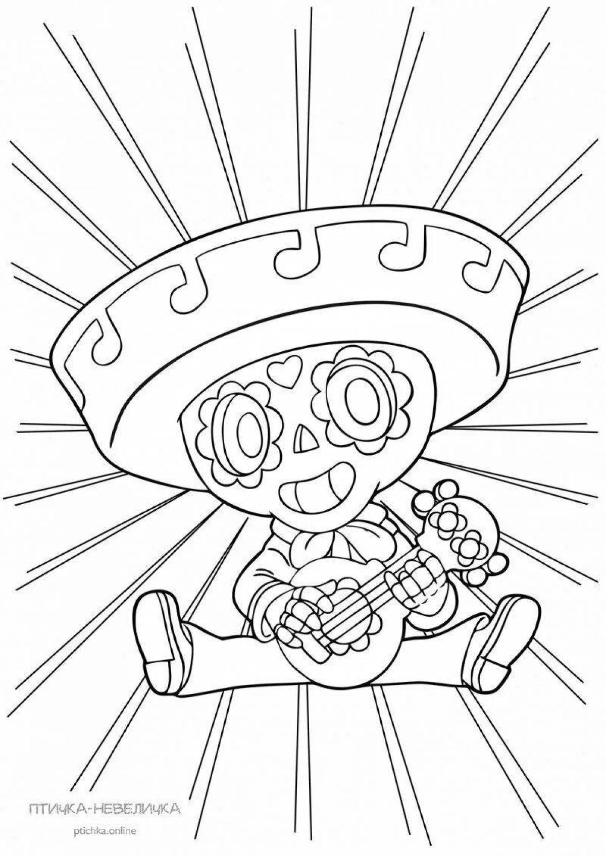 Incredible bad container coloring page