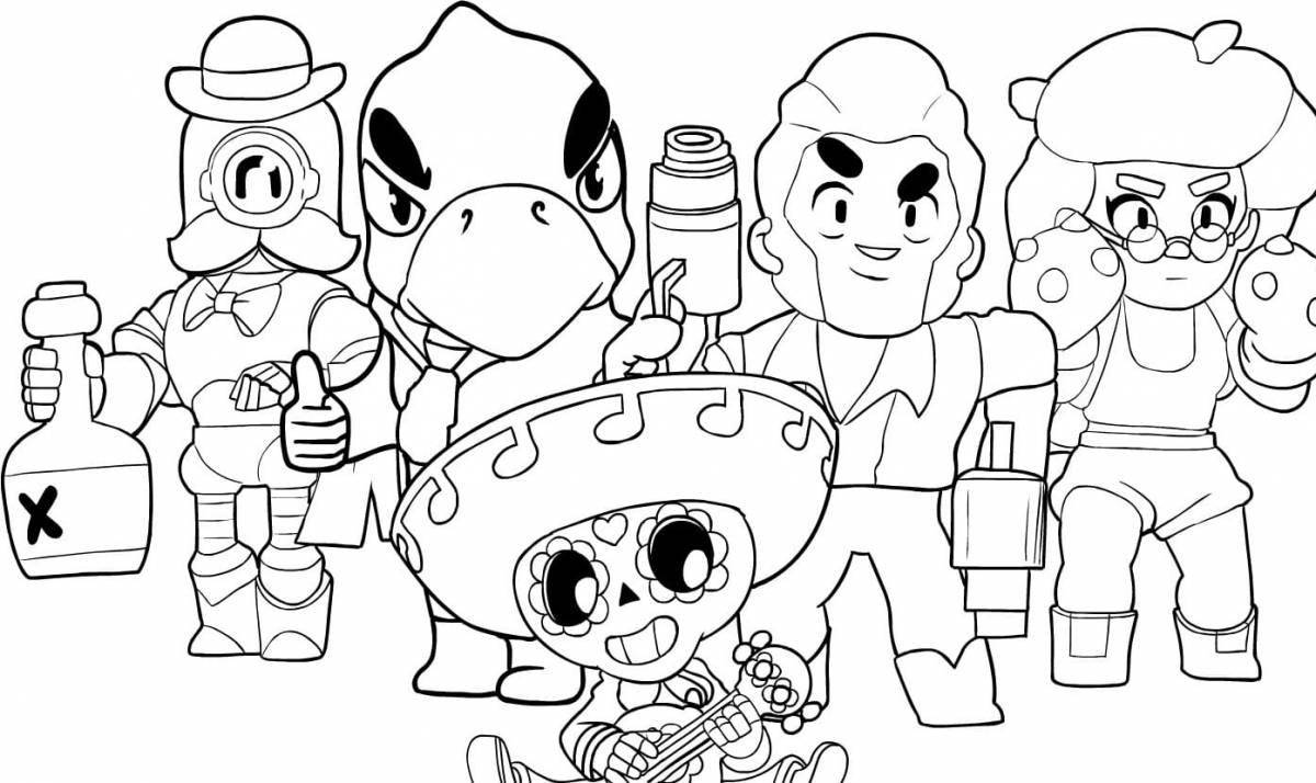 Dazzling bad container coloring page