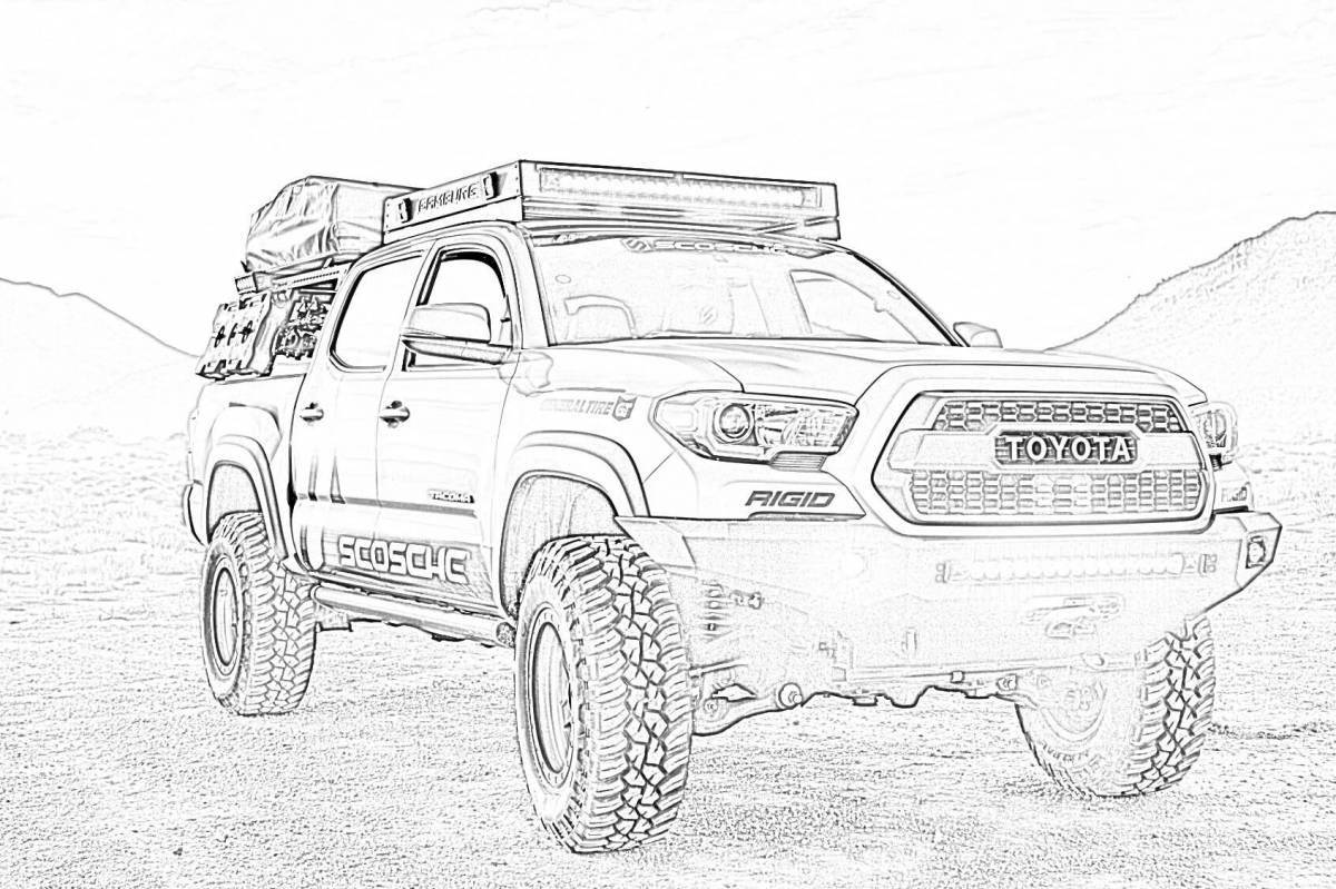 Attractive coloring toyota hilux