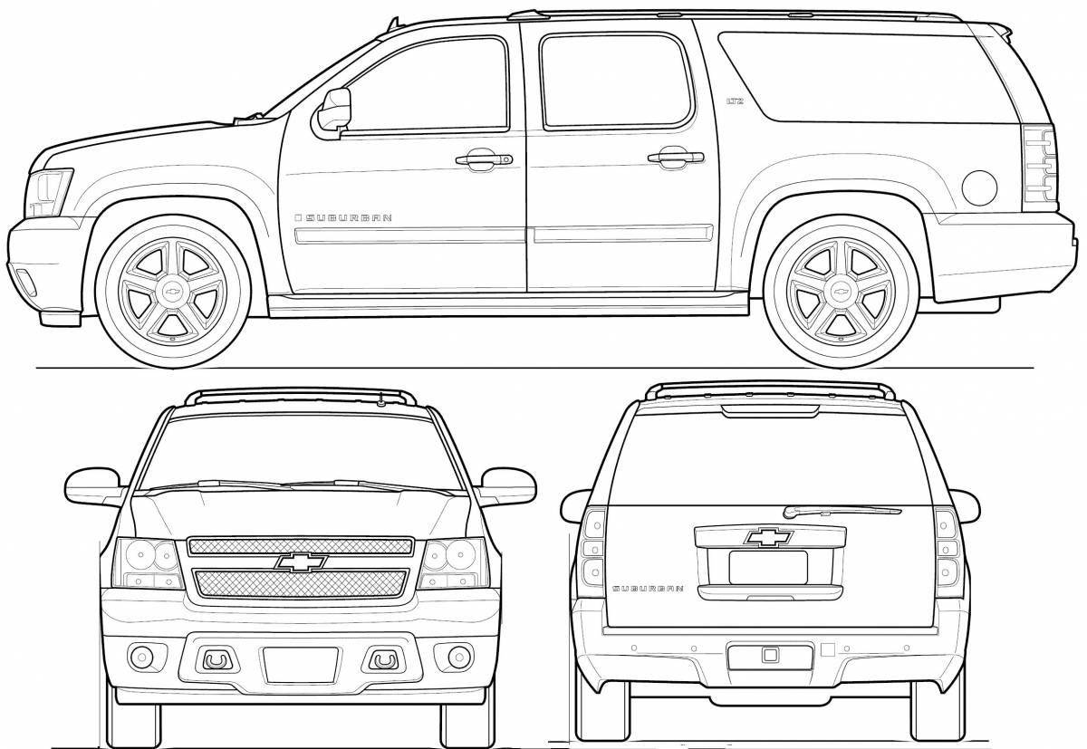 Coloring luxury toyota hilux