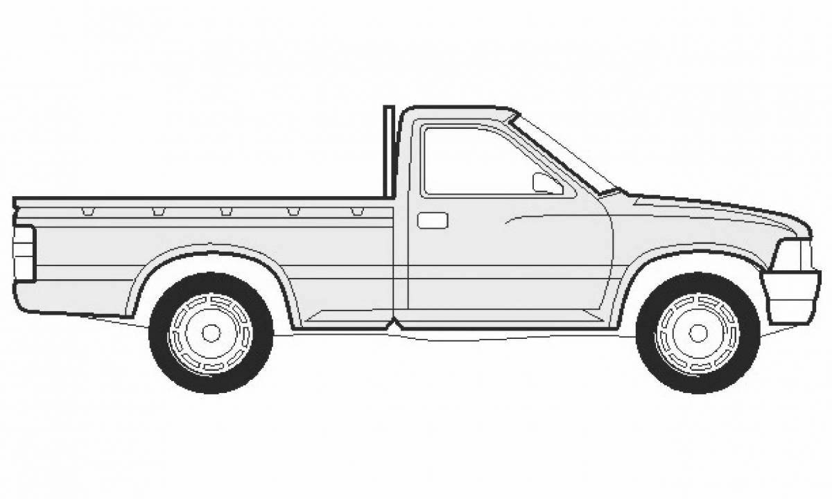 Beautiful toyota hilux coloring page