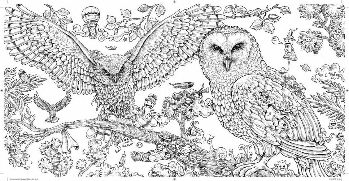 Perfect coloring anti-stress eagle