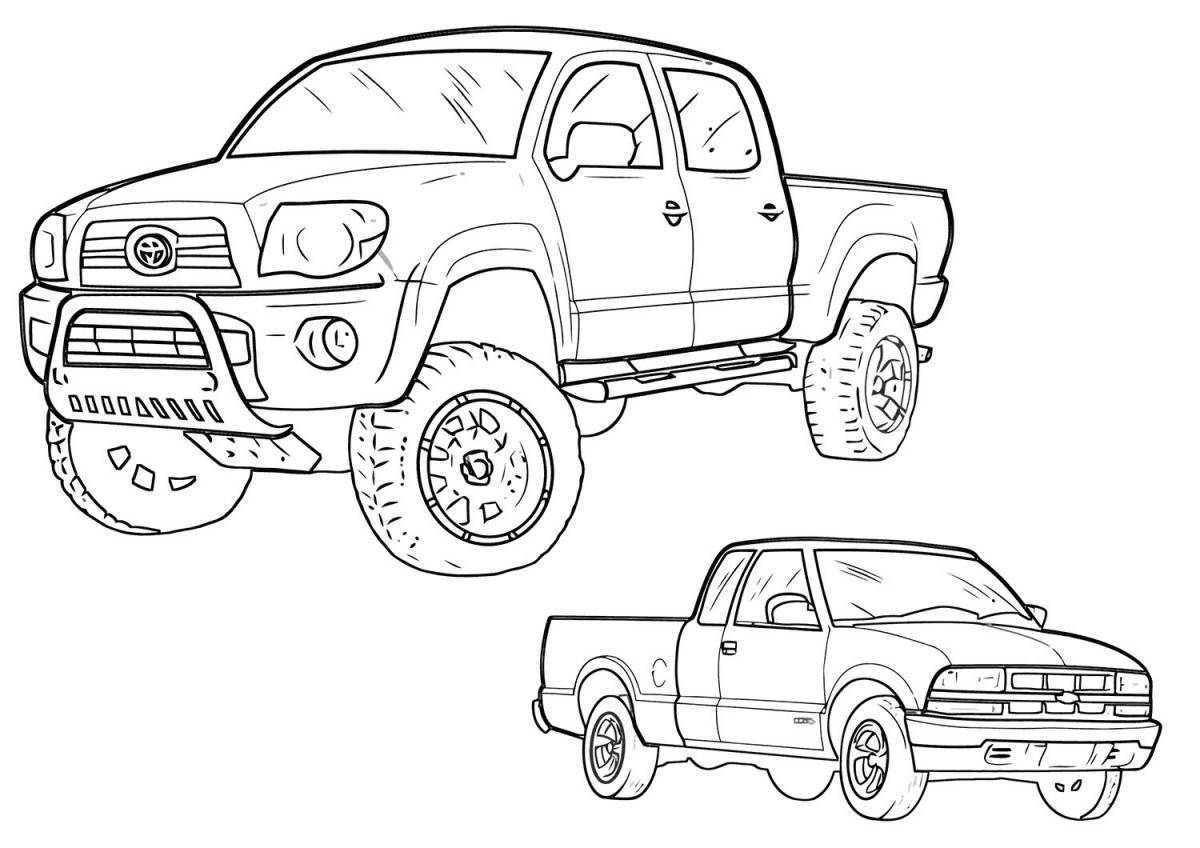 Fun coloring ford pickup