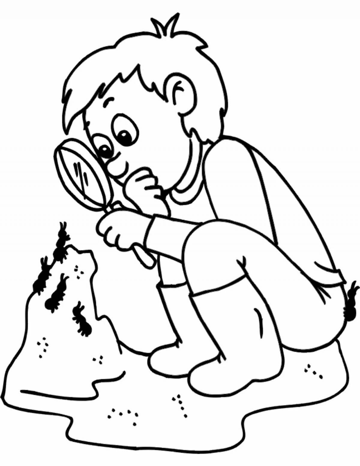 Color Explosive Ecologist coloring page