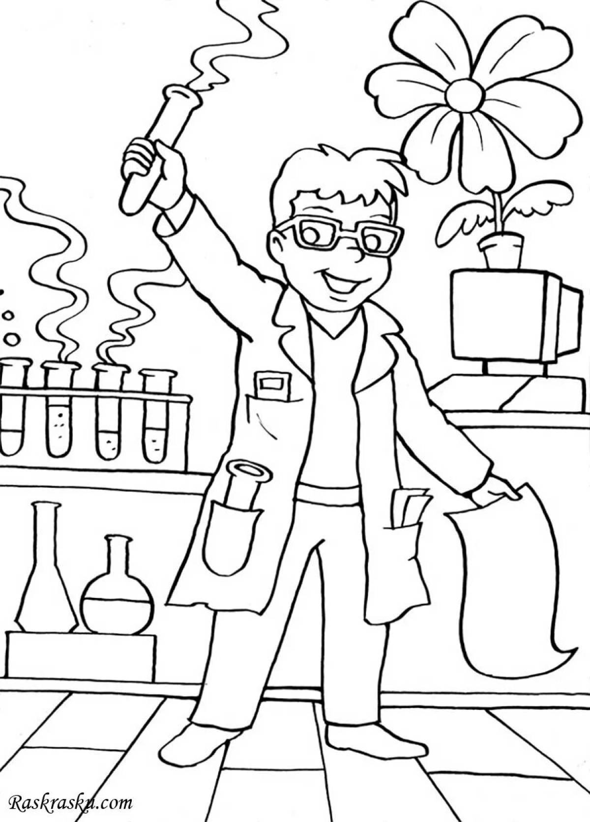 Color-listrous ecologist coloring page