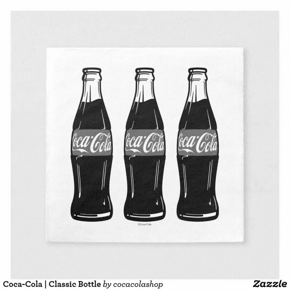 Attractive coloring coca cola